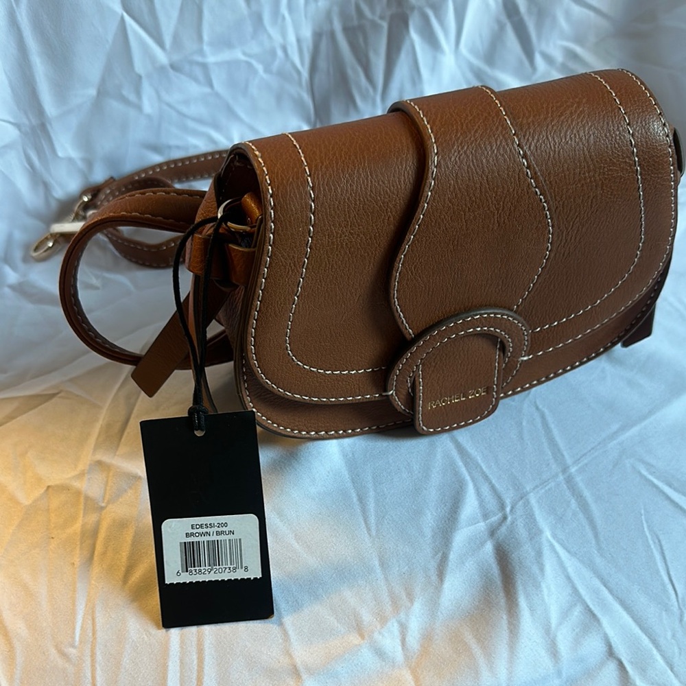 Rachel Zoe Brown 3 Way Crossbody Bag, Waist bag and Cluth bag. Very unique bag - Picture 12 of 14